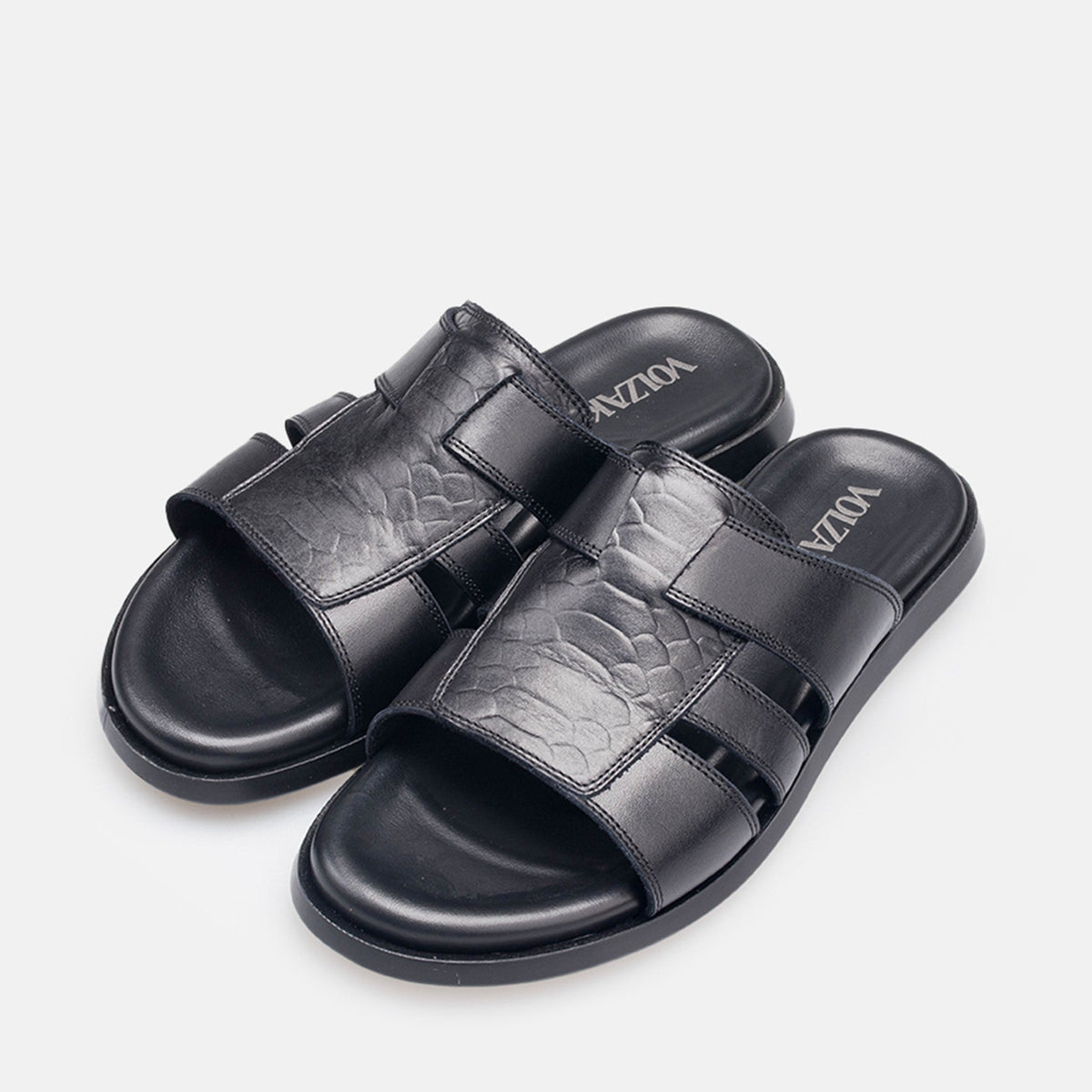 Volzak 5406 Sandale en cuir Noir