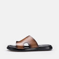 Volzak 5405 Sandale en cuir Marron Vintage