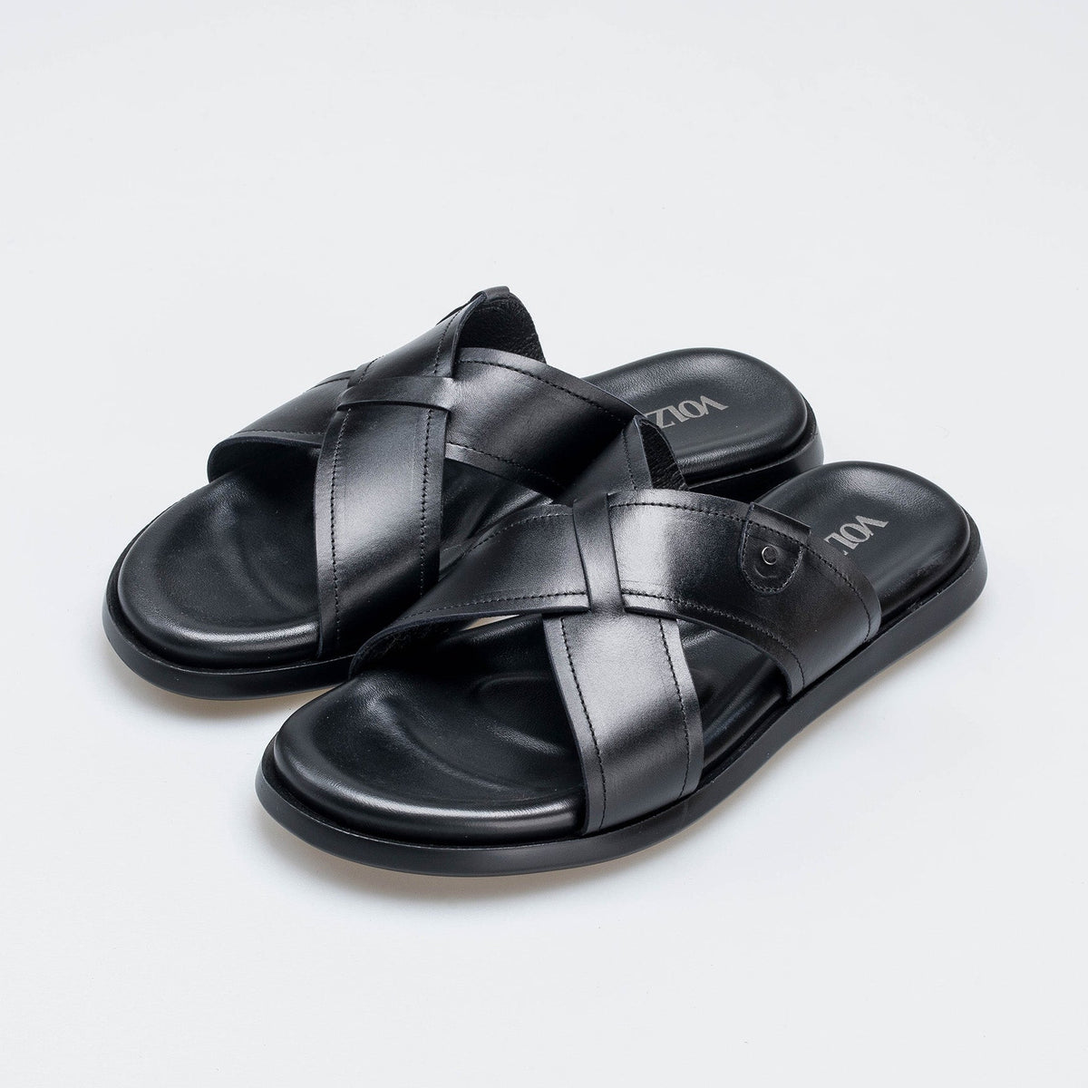 Volzak 5411 Sandale en cuir Noir