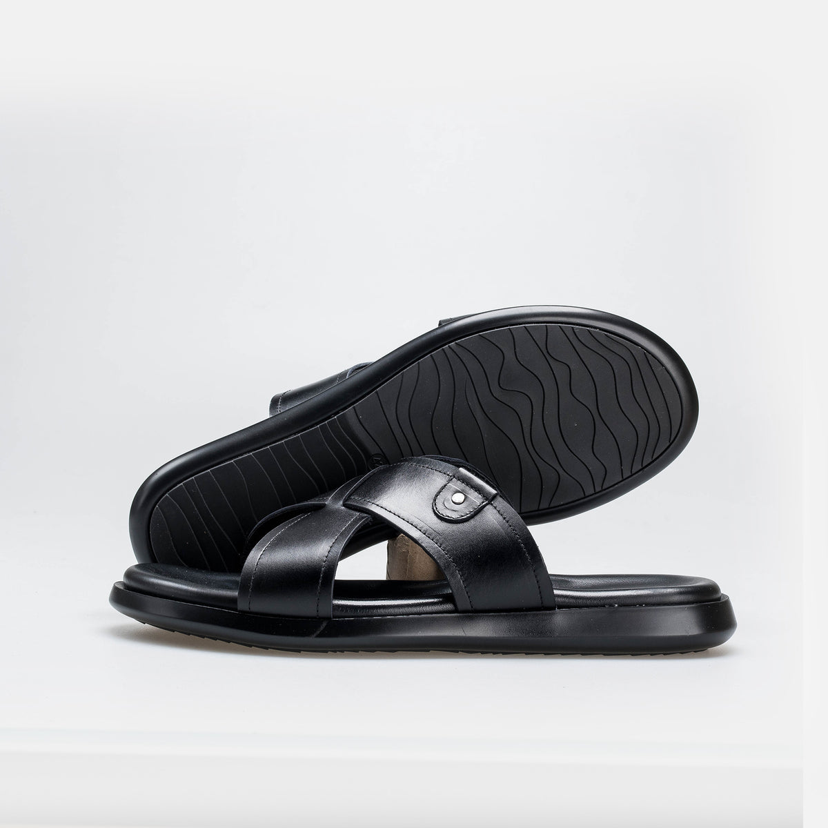 Volzak 5411 Sandale en cuir Noir