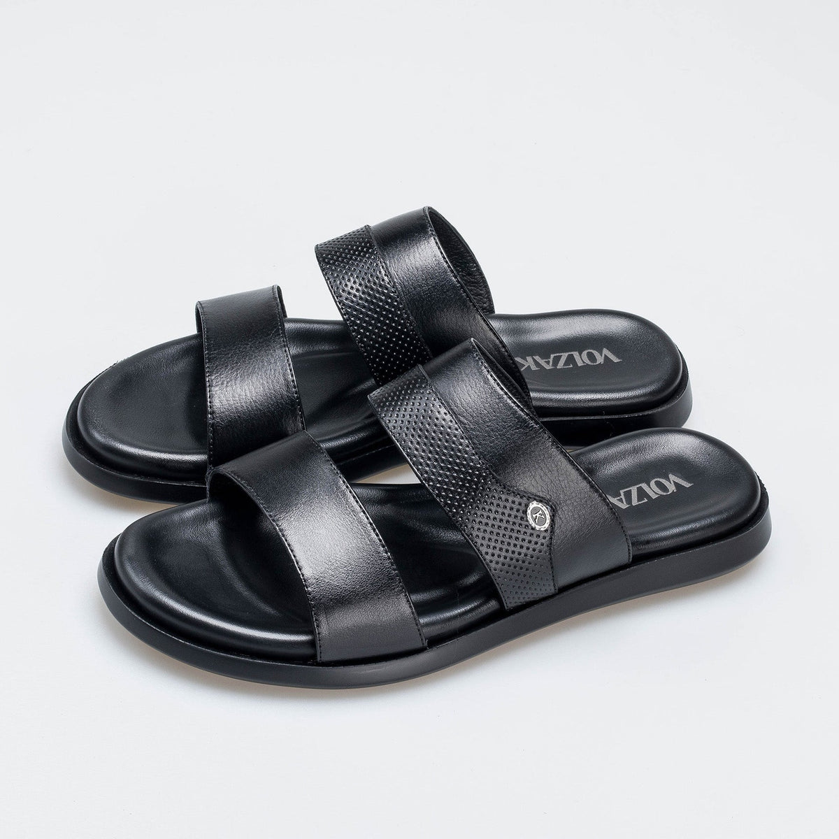 Volzak 5410 Sandale en cuir Noir