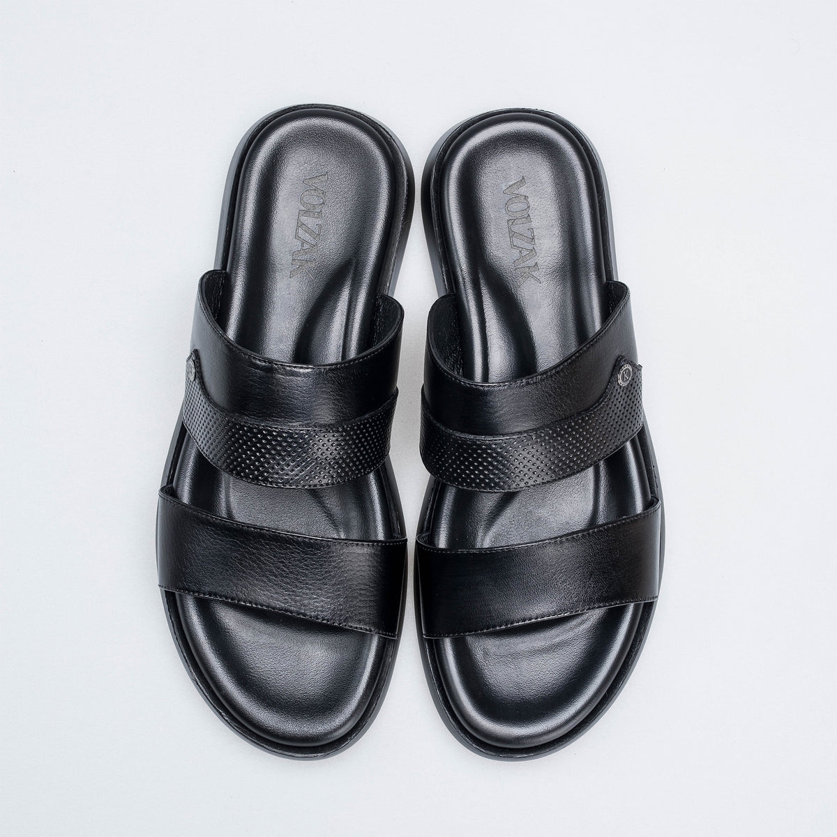 Volzak 5410 Sandale en cuir Noir