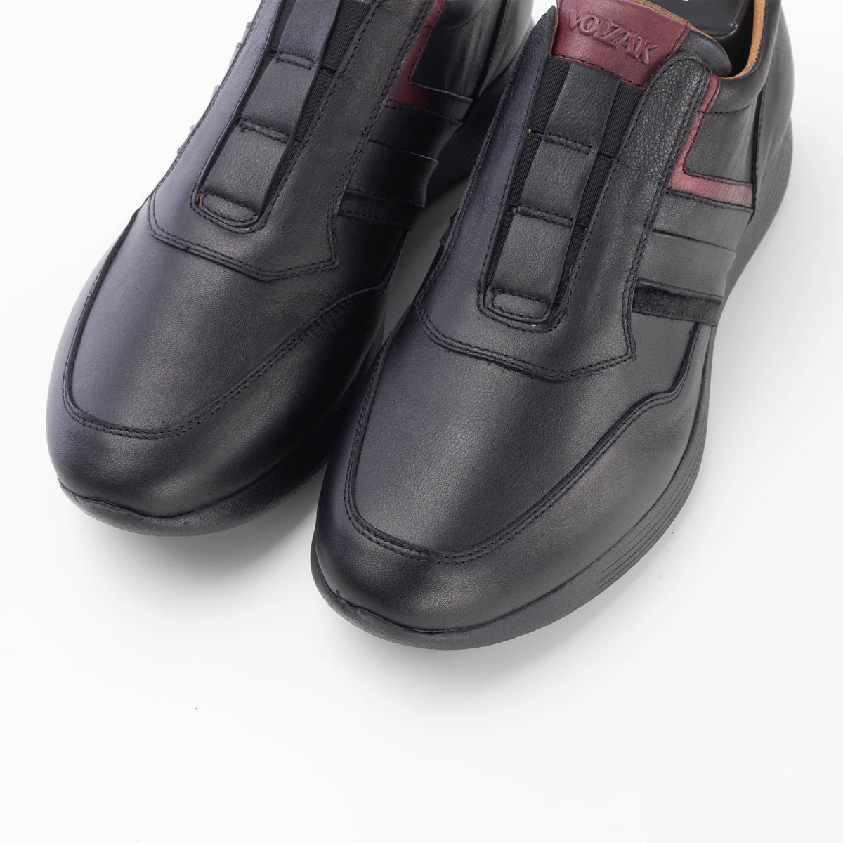 Volzak 586 Black Leather Espadrille