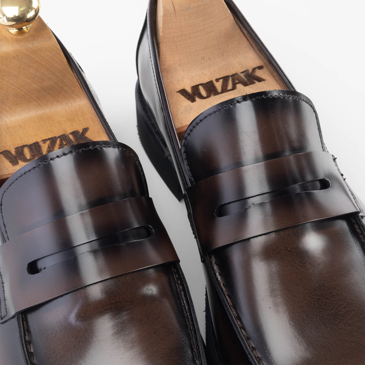 Volzak 5164 brown leather shoe