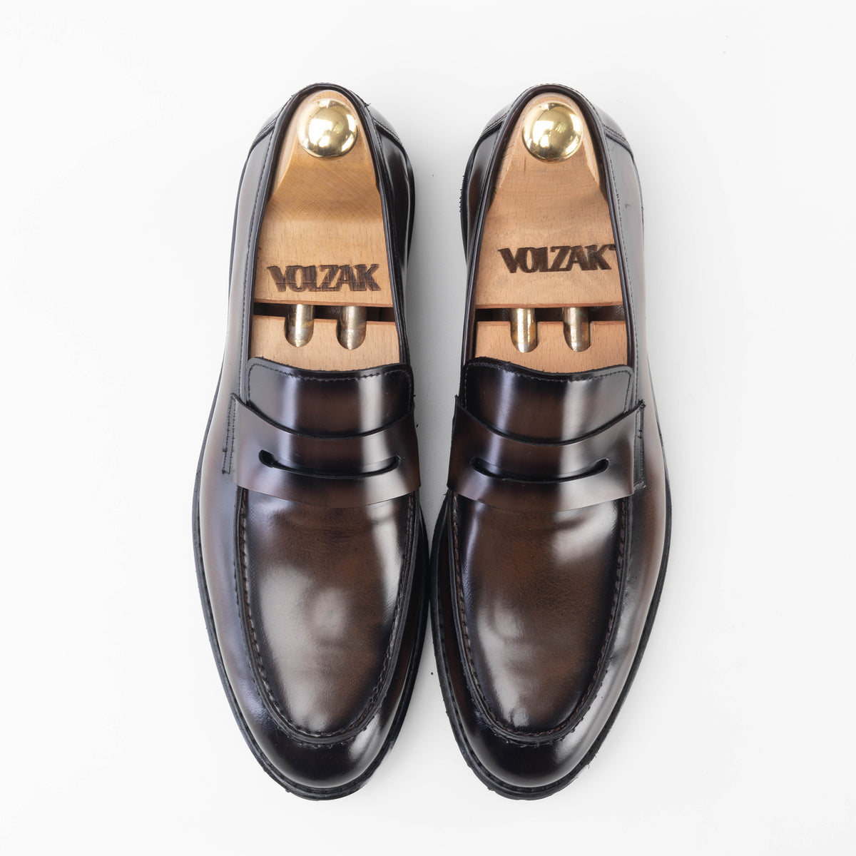 Volzak 5164 brown leather shoe