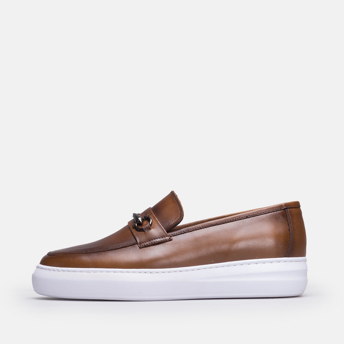 Volzak 5416 basket en cuir Marron Vintage