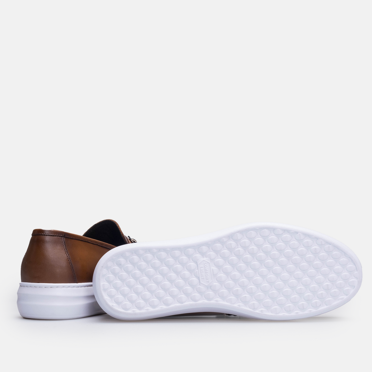 Volzak 5416 basket en cuir Marron Vintage