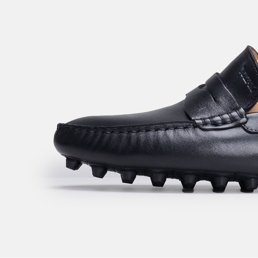 Volzak 2000 Black Leather Moccasin