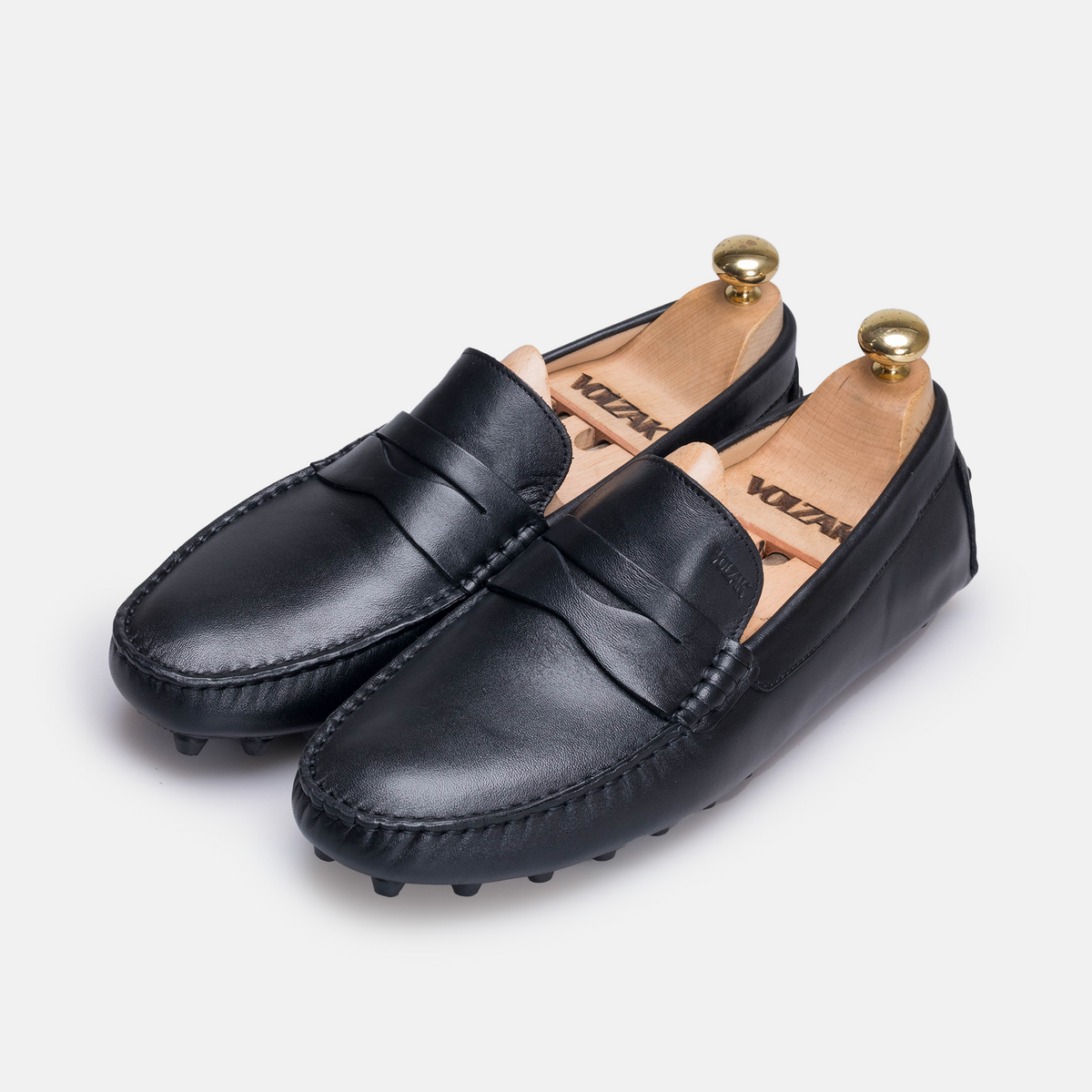 Volzak 2000 Black Leather Moccasin