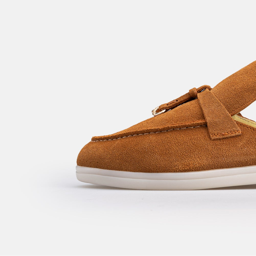 Volzak 0777 s Mule en daim Camel