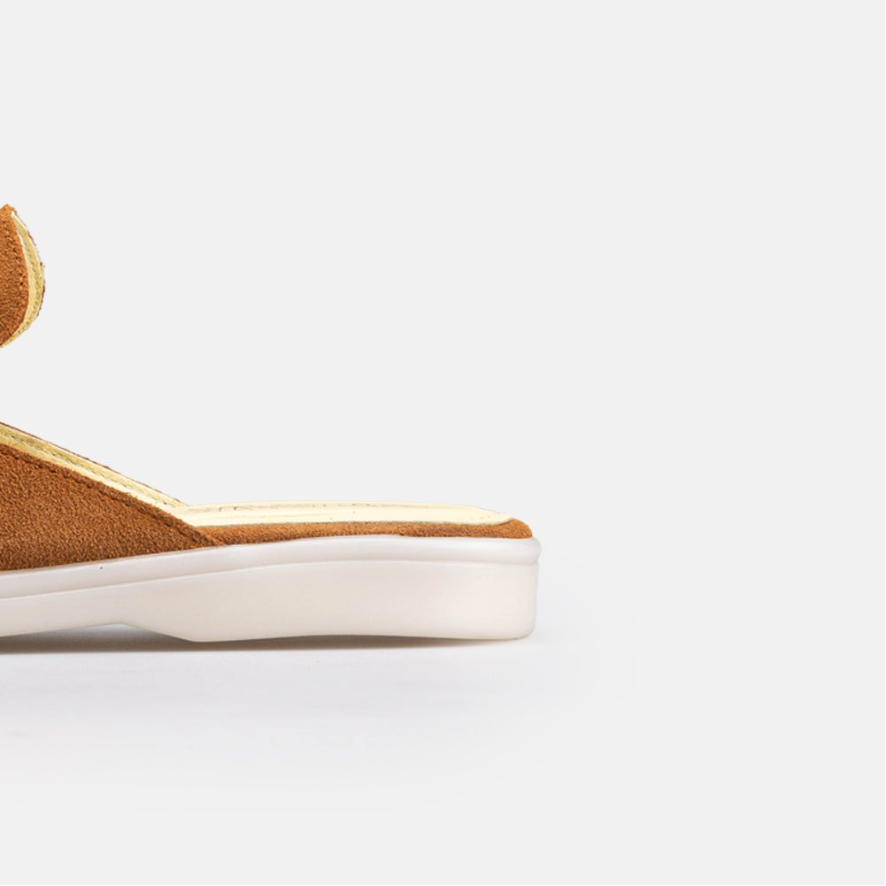 Volzak 0777 s Mule en daim Camel