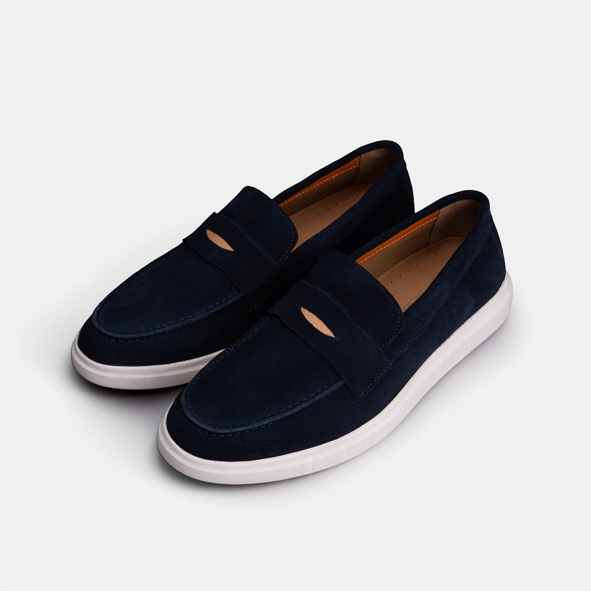 Volzak 711 Mocassin en daim Bleu