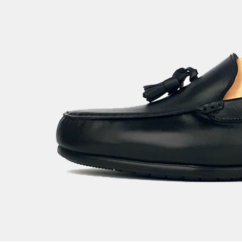 Volzak 5090 Black Leather Moccasin