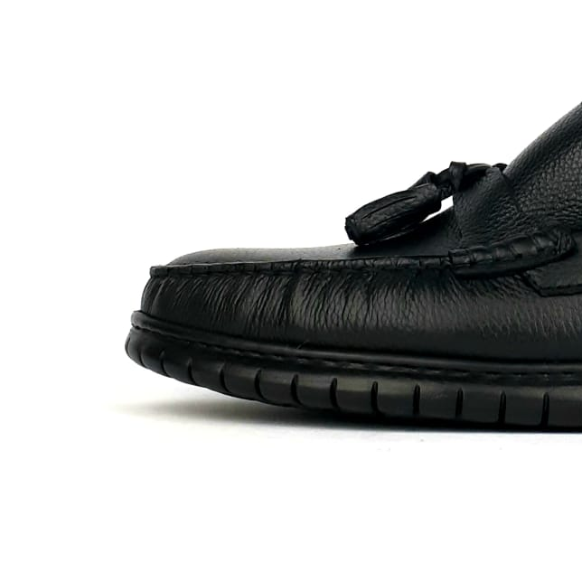 Volzak 107 Black Leather Moccasin