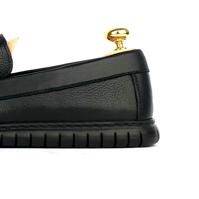 Volzak 107 Black Leather Moccasin