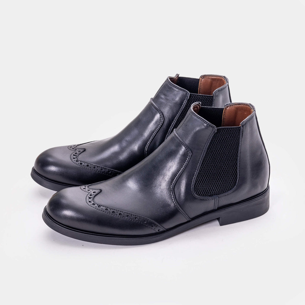 Volzak 5101 Black Leather Ankle Boot