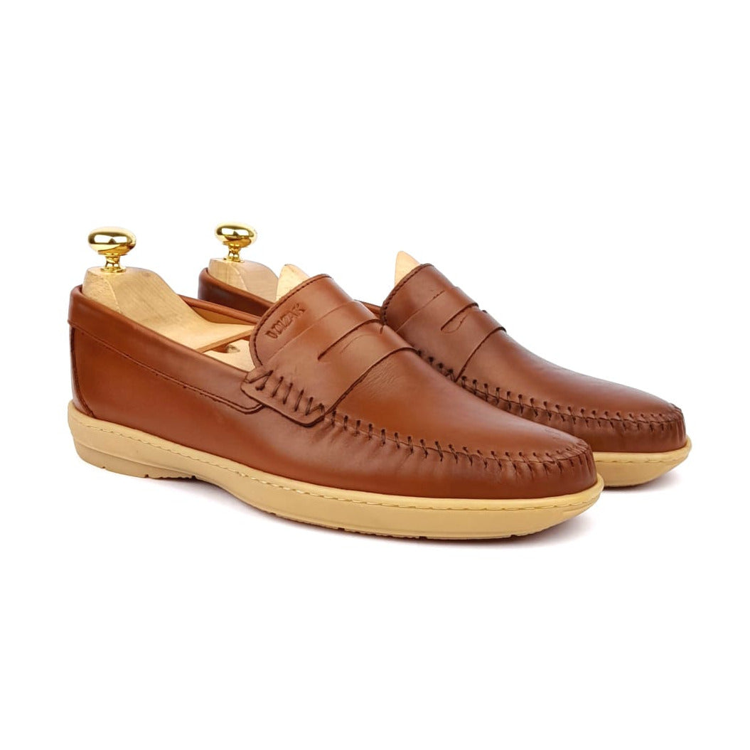 Volzak 07 Camel Leather Moccasin