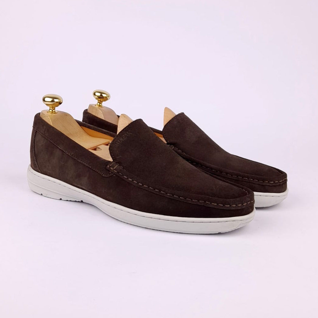 Volzak 03 Mocassin en daim Marron