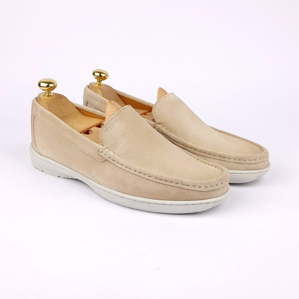 Volzak 03 Mocassin en daim beige