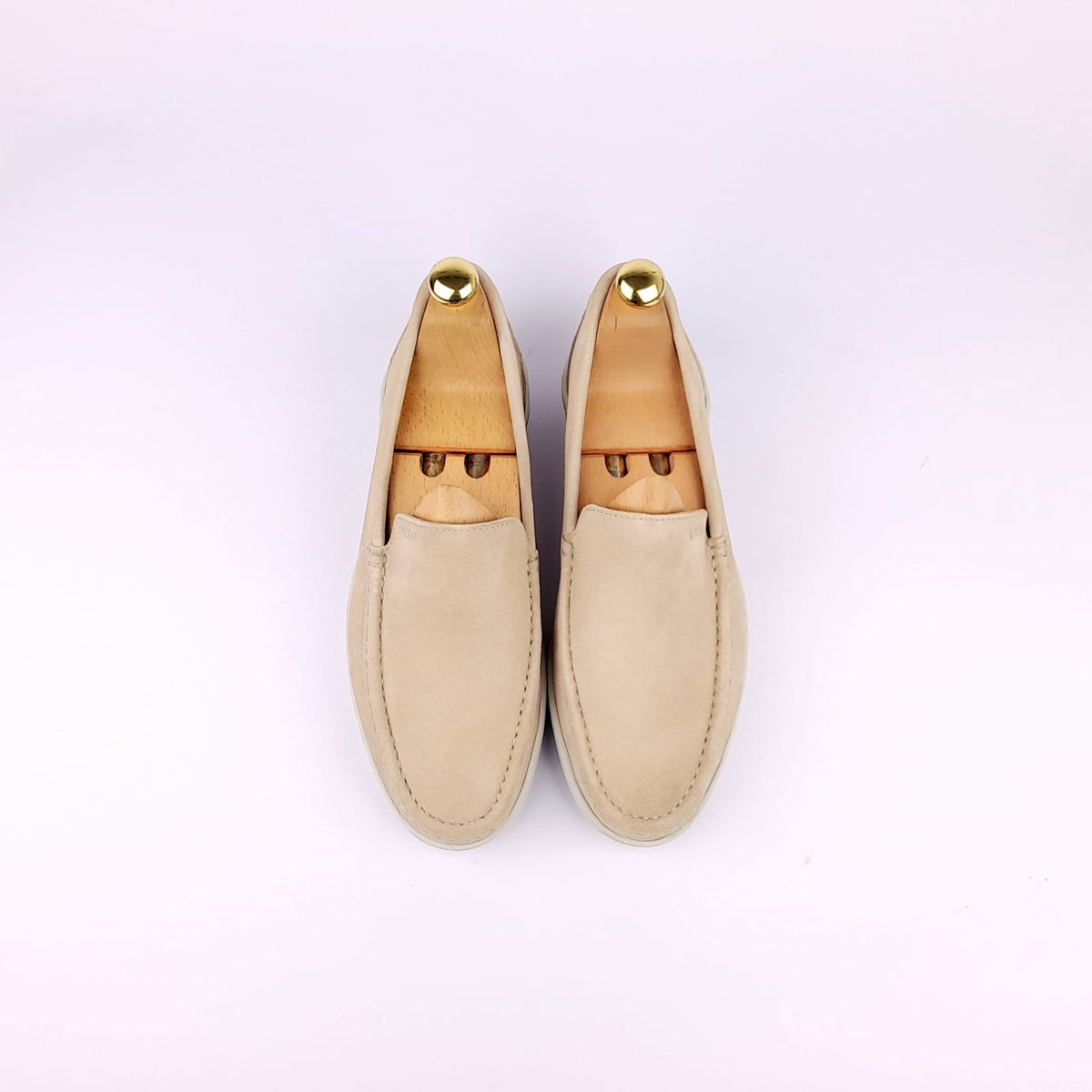 Volzak 03 Mocassin en daim beige