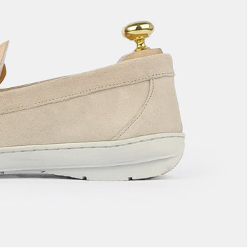 Volzak 03 Mocassin en daim beige
