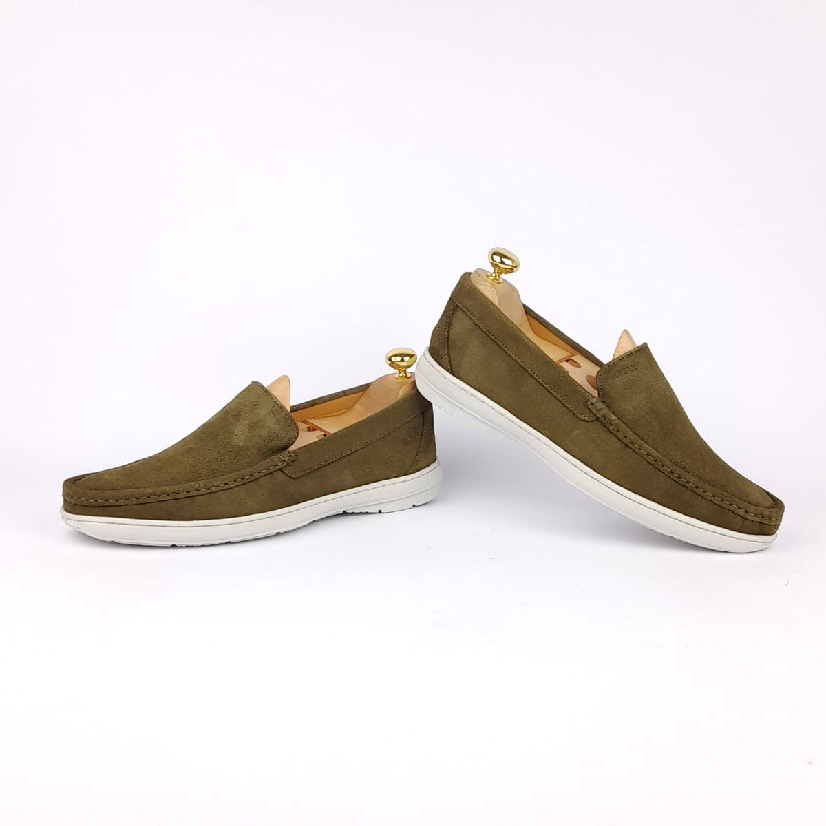 Volzak 03 Mocassin en daim vert