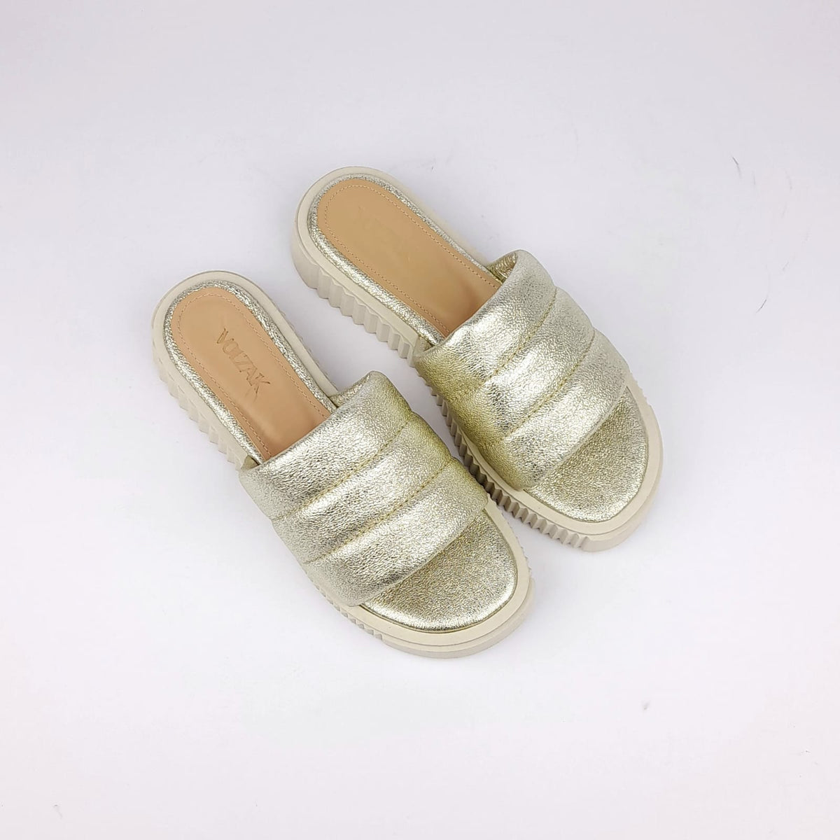 Volzak 131 Gold Leather Sandal