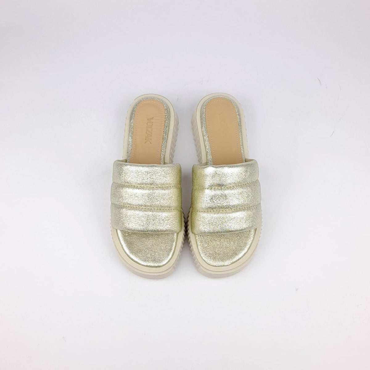 Volzak 131 Gold Leather Sandal
