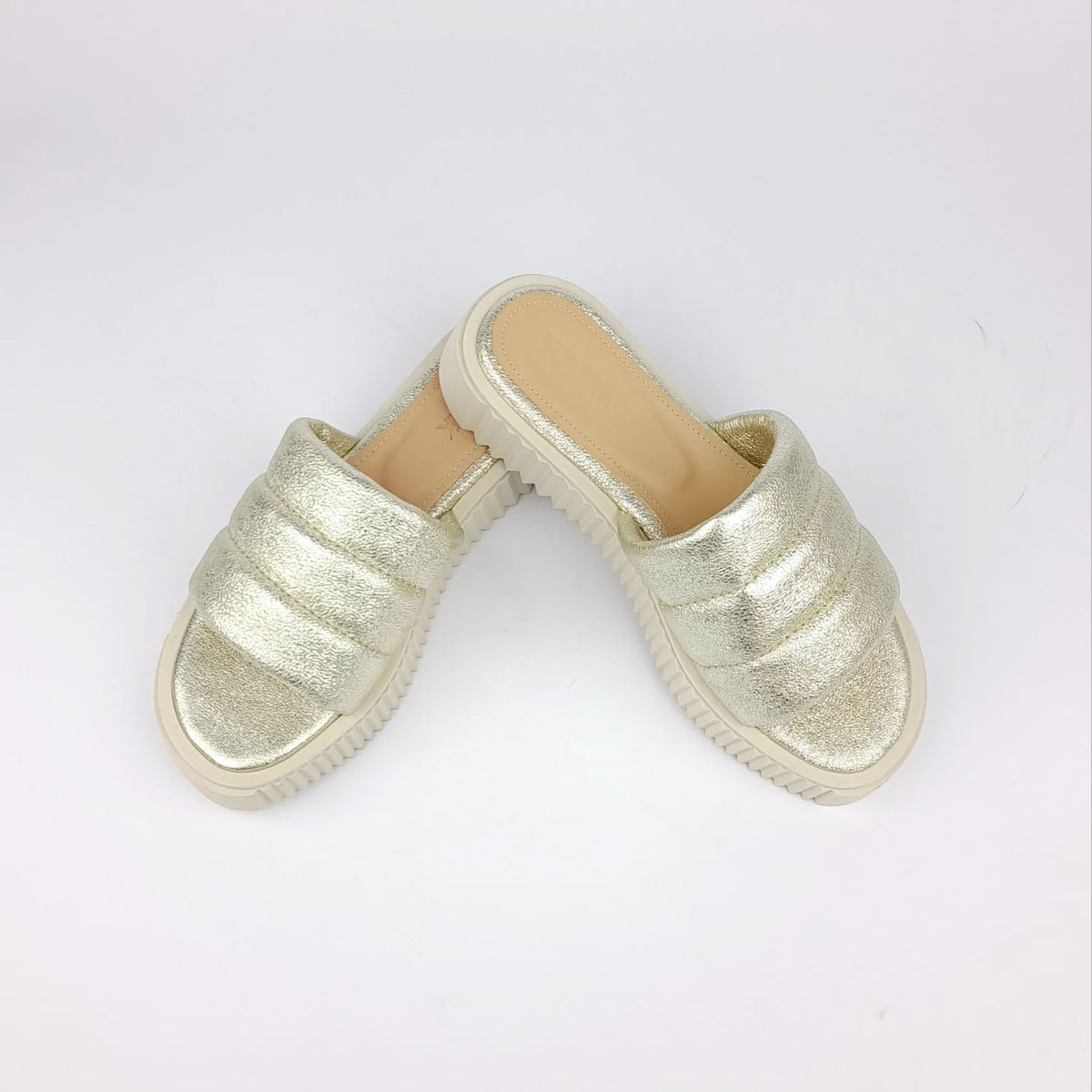 Volzak 131 Gold Leather Sandal