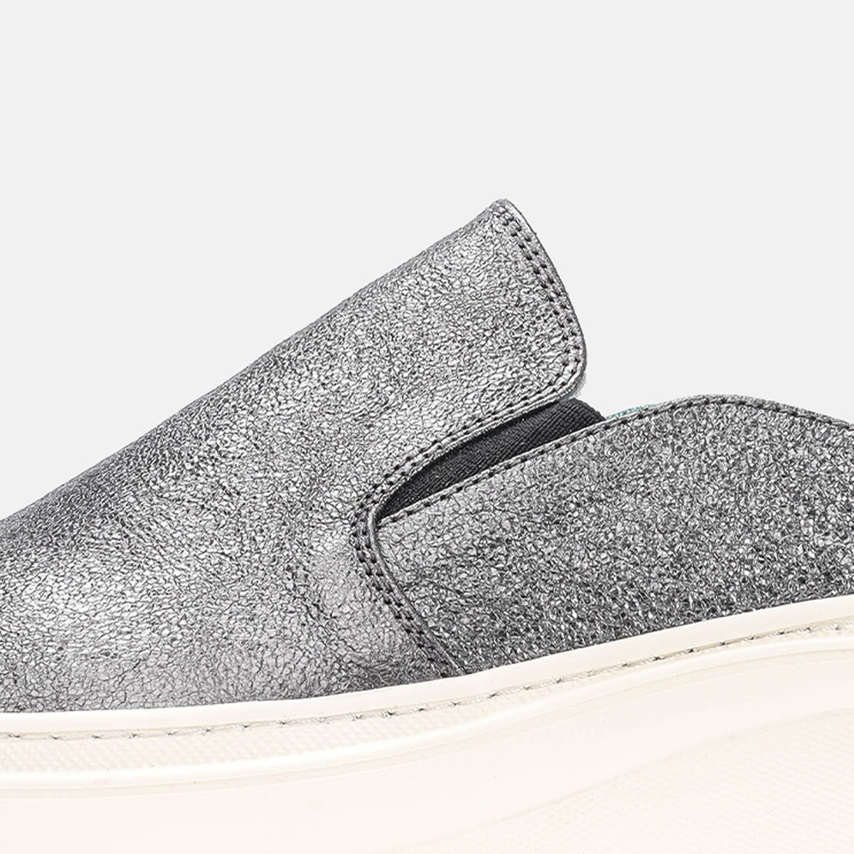 Volzak 02 s Mule en cuir Argenté