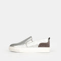 Volzak 072 Silver Leather Sneakers
