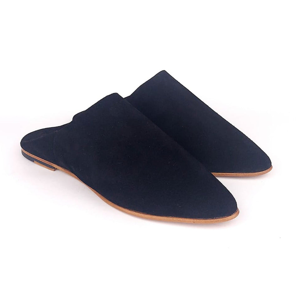 102 Balgha de luxe en daim Noir