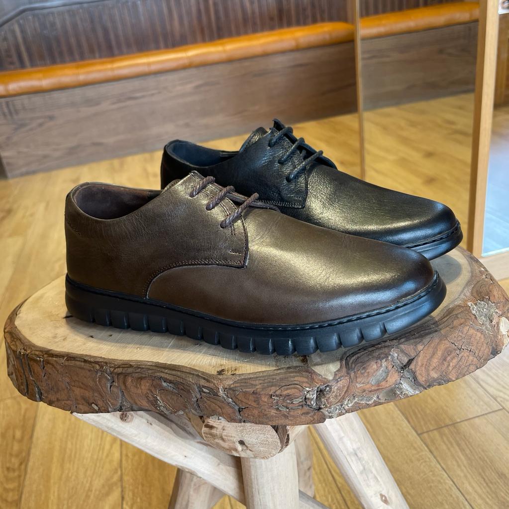Volzak 6086 Black Leather Shoe
