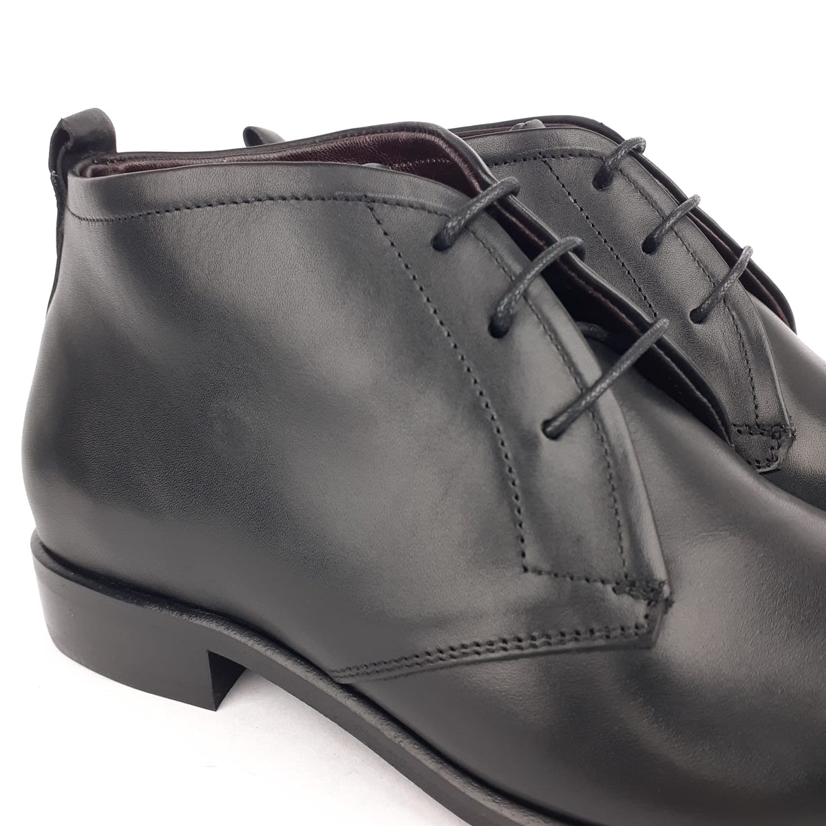 Volzak 1301 Black Leather Ankle Boot