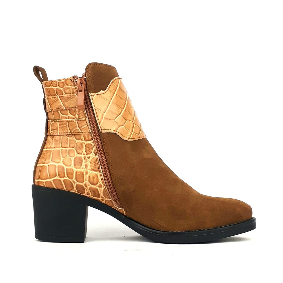 Volzak 1106 Cashew Suede Ankle Boot