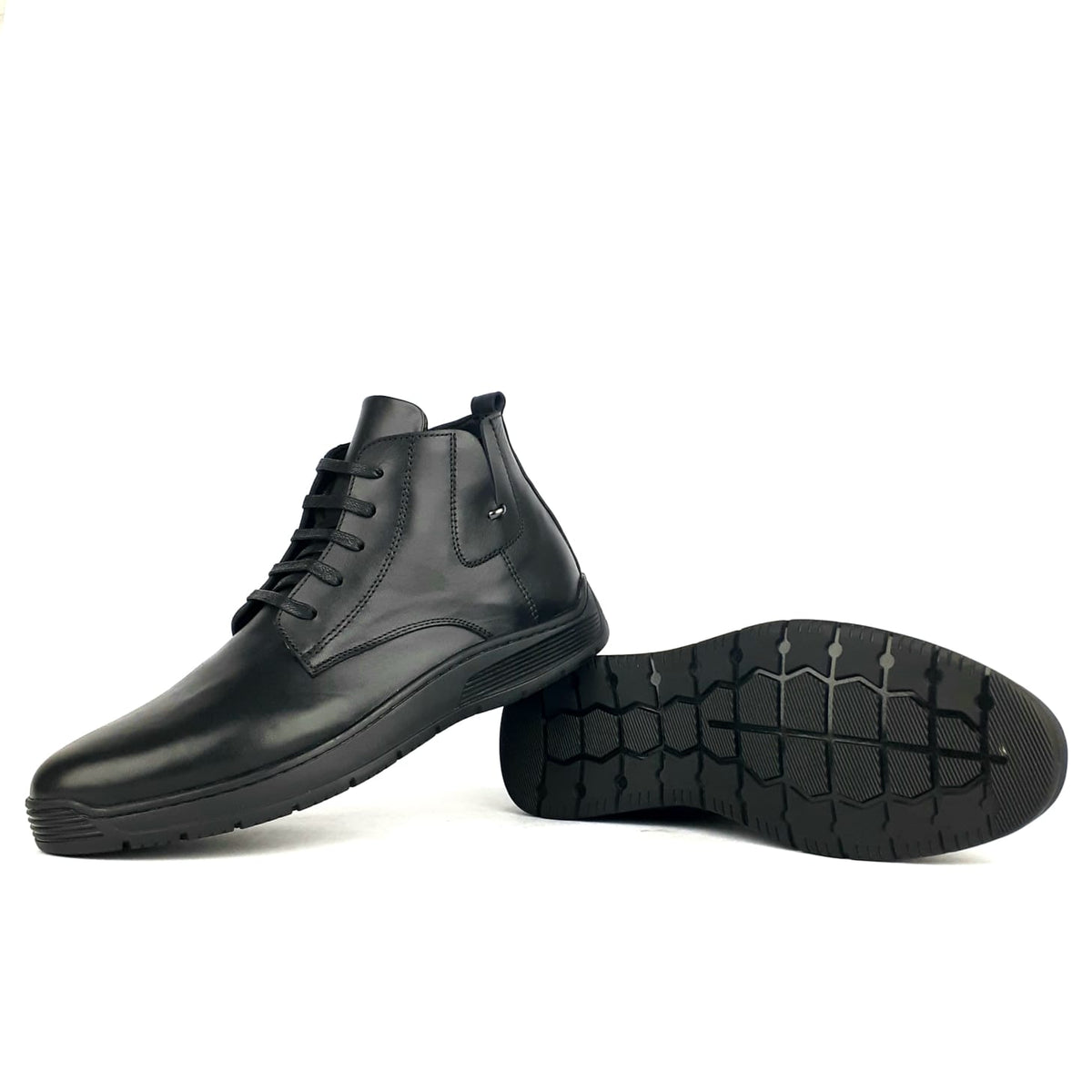 7023 Bottine en cuir Noir