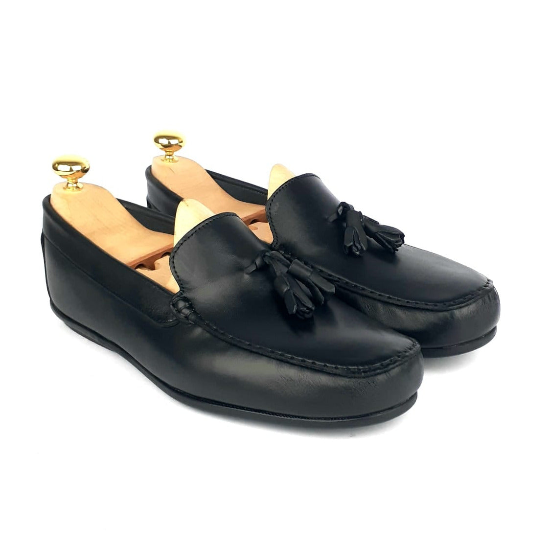 Volzak 5090 Black Leather Moccasin