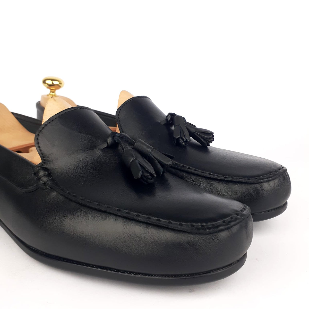 Volzak 5090 Black Leather Moccasin