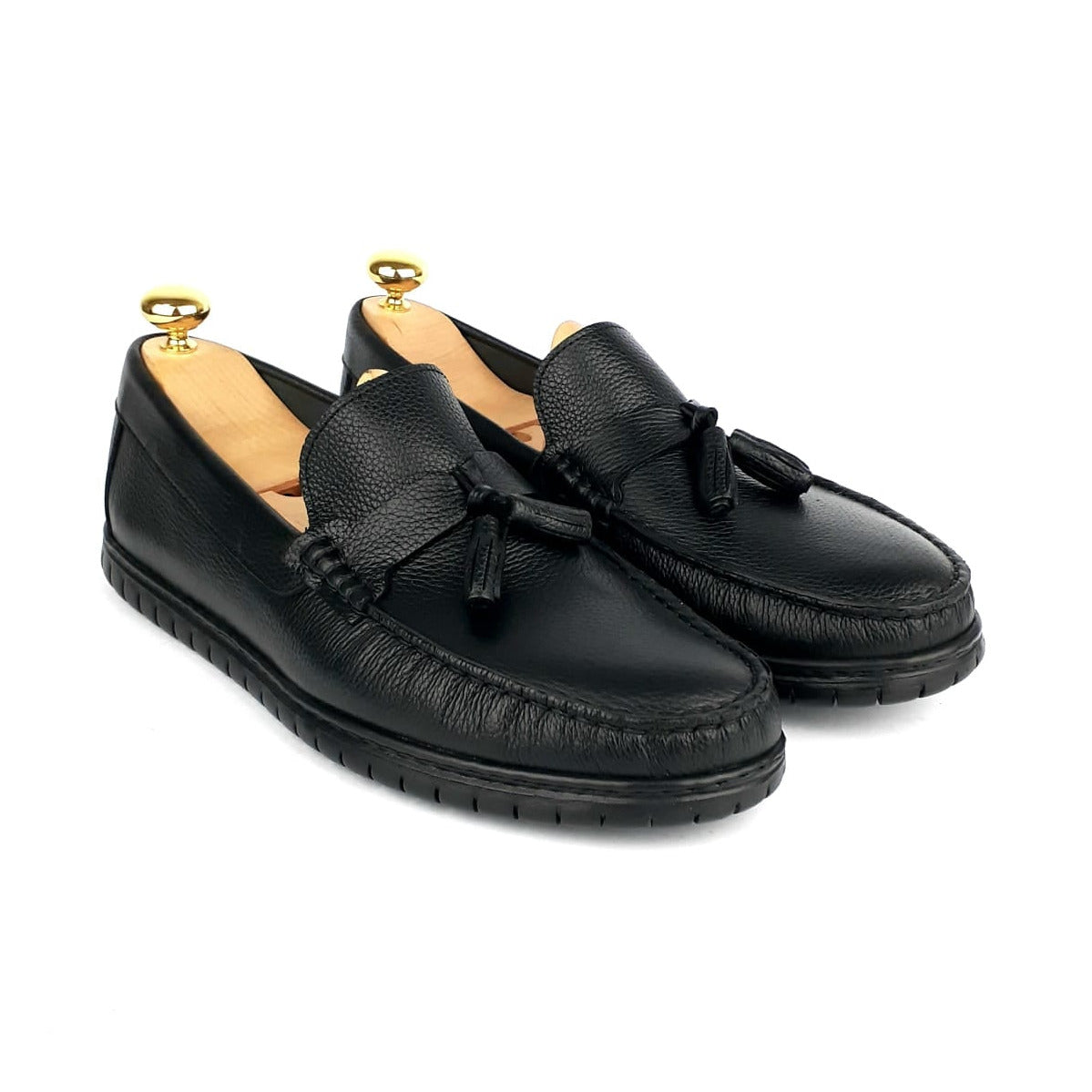 Volzak 107 Black Leather Moccasin