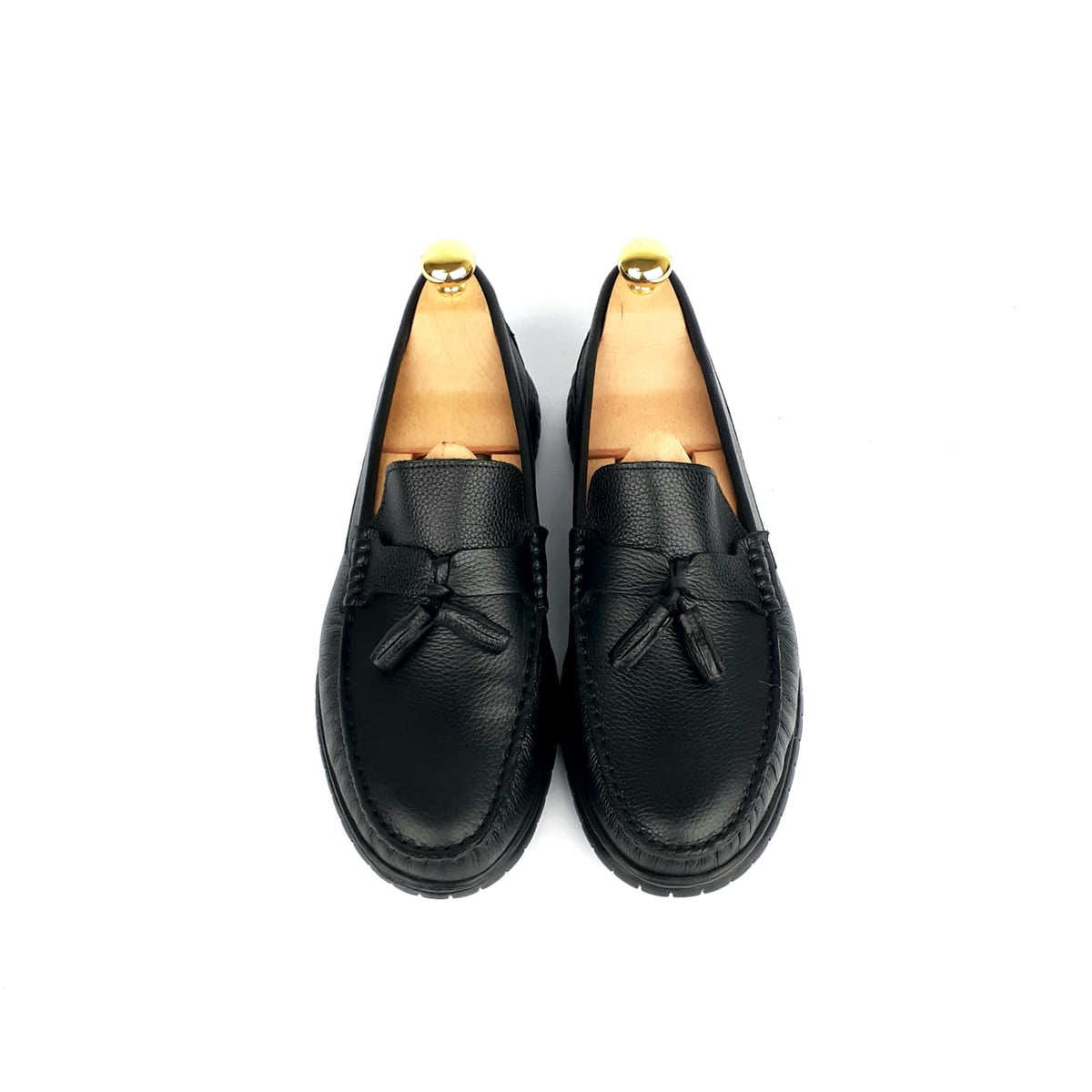 Volzak 107 Black Leather Moccasin