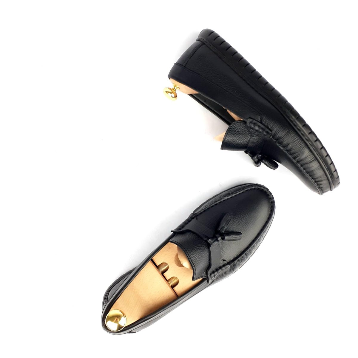 Volzak 107 Black Leather Moccasin