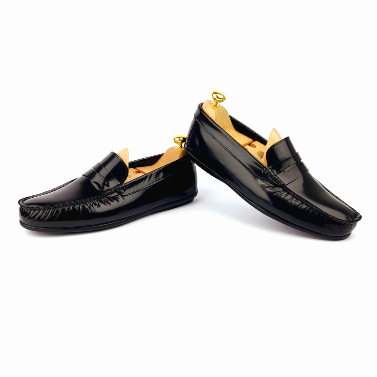5092 Mocassin en cuir Démasquable Noir