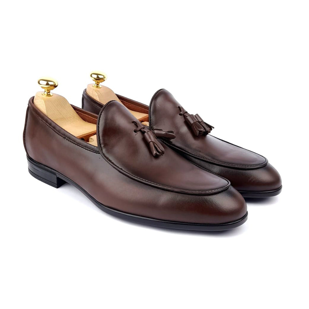 Volzak 5053 Brown Leather Moccasin