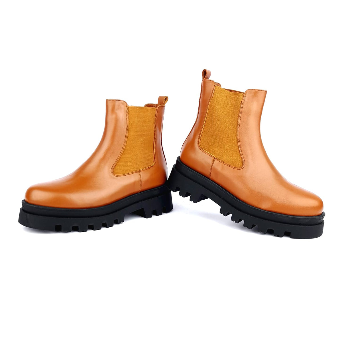 Volzak 2040 Camel Leather Ankle Boot