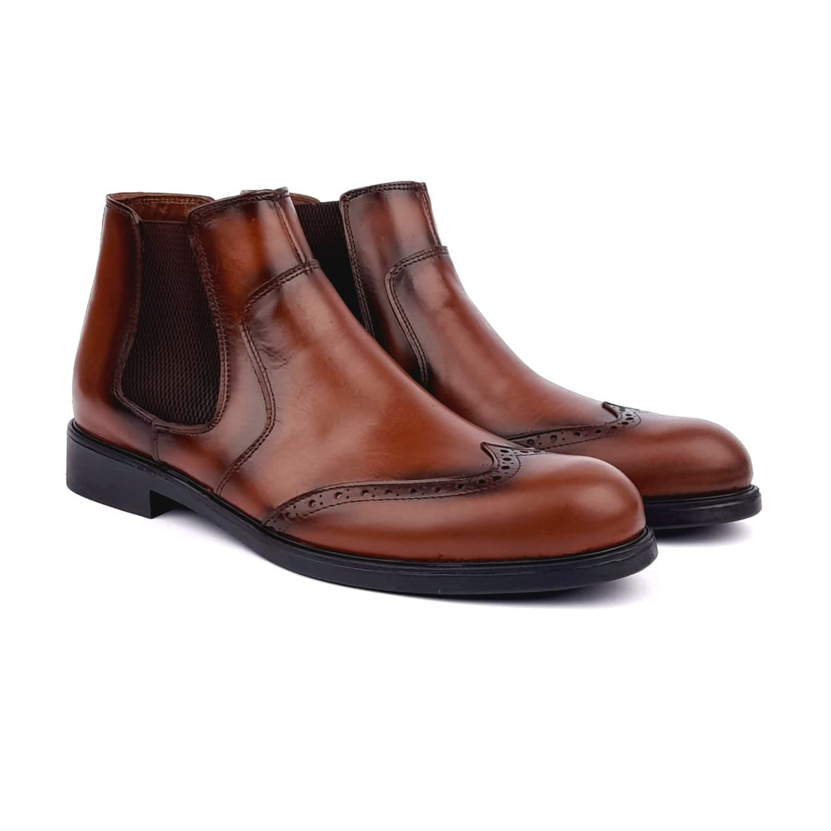 Volzak 5101 Camel Leather Ankle Boot