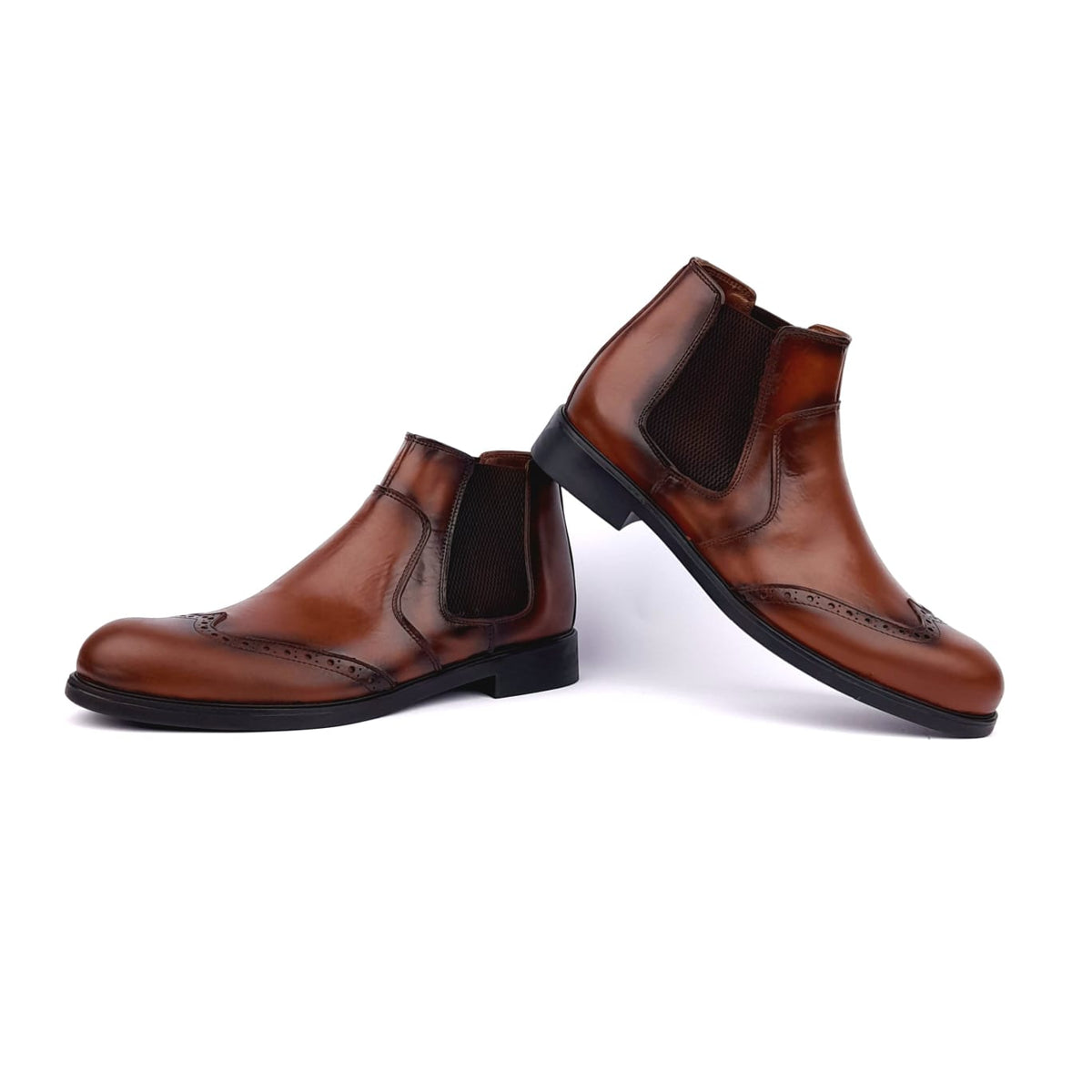 Volzak 5101 Camel Leather Ankle Boot