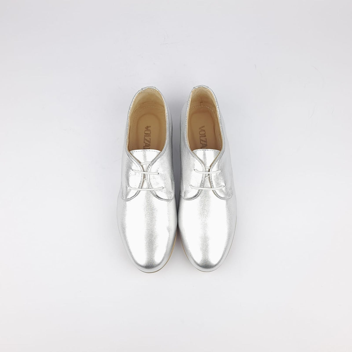 Volzak 125 Silver Leather Shoe