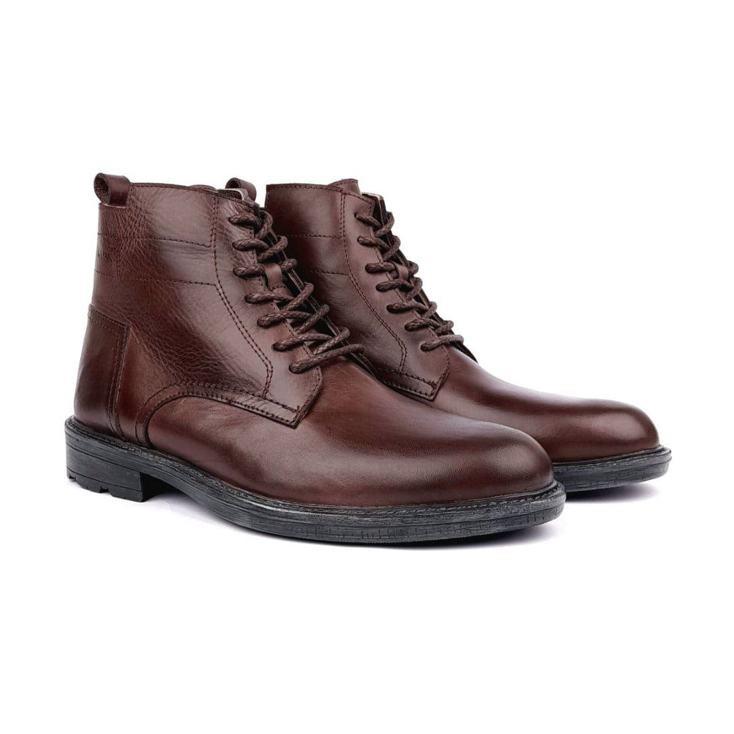 Volzak 3063 Brown Leather Ankle Boot
